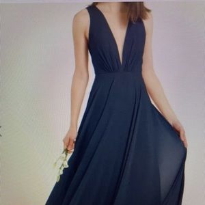 JENNY YOO-  Ryan Bridesmaid Dress in Navy